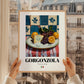 Gorgonzola – Italian Cheese Dish, Restaurant Painting, styled in a charming Paris street view