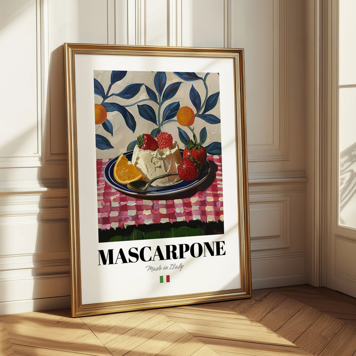 Mascarpone – Italian Cheese Dish, Café Poster
