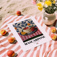 Mascarpone – Italian Cheese Dish, Café Poster, unframed on coastal sand