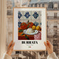 Burrata – Italian Cheese Dish, Tavern Poster, styled in a charming Paris street view