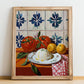 Burrata – Italian Cheese Dish, Tavern Poster, no-text version framed in wood