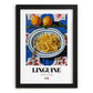 Linguine – Italian Pasta, Osteria Print, in sleek black frame