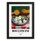 Bocconcini – Italian Cheese Dish, Restaurant Wall Art, in sleek black frame