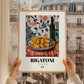 Rigatoni – Italian Pasta, Ristorante Poster, styled in a charming Paris street view