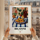Rigatoni – Italian Pasta, Ristorante Wall Decor, styled in a charming Paris street view