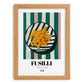 Fusilli – Italian Pasta, Trattoria Art, set in oak frame