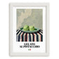 Gelato al pistacchio – Italian Gelato, Artisan Ice Cream Shop Poster, placed in minimal white frame