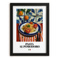 Pasta al pomodoro – Italian Pasta, Osteria Illustration, in sleek black frame