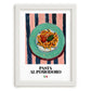 Pasta al pomodoro – Italian Pasta, Osteria Painting, placed in minimal white frame