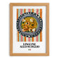Linguine allo scoglio – Italian Pasta, Restaurant Wall Decor, set in oak frame