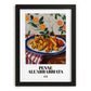 Penne all'arrabbiata – Italian Pasta, Trattoria Art, in sleek black frame