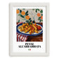 Penne all'arrabbiata – Italian Pasta, Trattoria Art, placed in minimal white frame