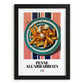 Penne all'arrabbiata – Italian Pasta, Osteria Poster, in sleek black frame