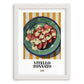 Vitello Tonnato – Italian Meat Dish, Restaurant Poster, placed in minimal white frame