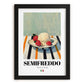 Semifreddo – Italian Dessert Dish, Tavern Wall Decor, in sleek black frame