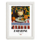 Zabaione – Italian Dessert Dish, Tavern Painting, placed in minimal white frame