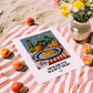 Spaghetti aglio e olio – Italian Pasta, Restaurant Poster, unframed on coastal sand
