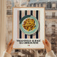 Tagliatelle al ragù alla Bolognese – Italian Pasta, Trattoria Poster, styled in a charming Paris street view