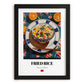 Fried Rice (Chǎofàn) – Art, Chinese Food Wall Painting, in sleek black frame