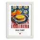Egg Tart (Dàn Tǎ) – Art, Chinese Dessert Wall Decor, placed in minimal white frame
