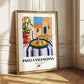 Paella Valenciana  Valencian Village Street Café Scene, Spanish Food Still Life