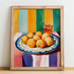 Bomba – Art, Spanish Food Wall Decor, no-text version framed in wood