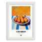 Churros – Colorful Oil Painting, Spanish Dessert Wall Art, placed in minimal white frame