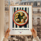 Escargots de Bourgogne – on Striped Tablecloth, French Food Wall Decor, styled in a charming Paris street view
