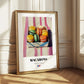 Macarons – on Striped Tablecloth, French French Dessert Still Life 