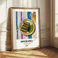 Dolmades – on Striped Tablecloth, Greek Food Illustration