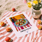 Greek Salad – Art, Greek Food Painting, unframed on coastal sand