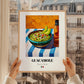 Guacamole – Colorful Oil Painting, Mexican Food Illustration, styled in a charming Paris street view