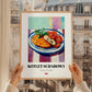 Kotlet Schabowy – Colorful Oil Painting, Polish Food Wall Decor, styled in a charming Paris street view