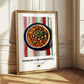 Feijoada à Transmontana – on Striped Tablecloth, Portuguese Food Print