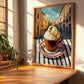 Affogato – Italian Café on the Corner, Italian Food Wall Poster, clean layout with no caption