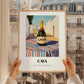 Cava – Spanish Urban Café Scene, Spanish Wine Print, styled in a charming Paris street view