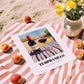 Tempranillo – Spanish Café on the Corner, Spanish Wine Painting, unframed on coastal sand