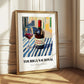 Touriga Nacional – Portuguese Street Café Scene, Portuguese Wine Wall Illustration