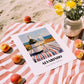 Alvarinho – Portuguese Seaside Scene, Portuguese Wine Illustration, unframed on coastal sand