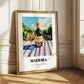 Madeira – Portuguese Hilltop Café Scene, Portuguese Dessert Wine Poster