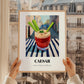 Caesar – Canadian Outdoor Café Scene, Canadian Cocktail Print, styled in a charming Paris street view