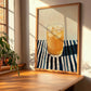 Guaraná – on Striped Tablecloth, Brazilian Cocktail Illustration, clean layout with no caption
