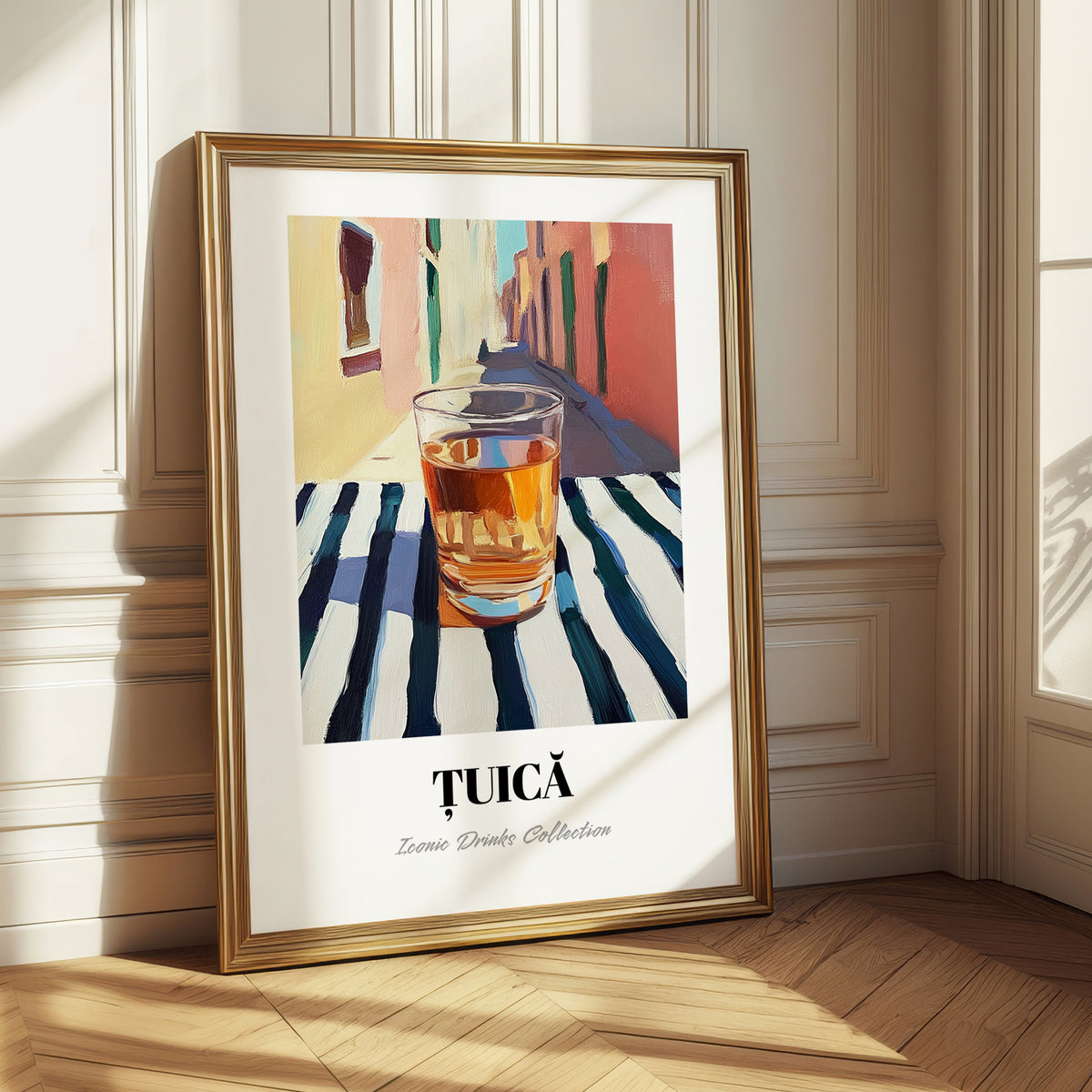 Țuică – Romanian Street Café Scene, Romanian Spirit Wall Decor