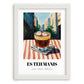 Es Teh Manis – Indonesian Café on the Corner, Indonesian Tea Painting, placed in minimal white frame