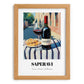 Saperavi – Georgian Café on the Corner, Georgian Wine Wall Decor, set in oak frame