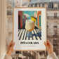 Piña Colada – Puerto Rican Urban Café Scene, Puerto Rican Spirit Wall Painting, styled in a charming Paris street view