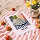 Akvavit – Danish Café on the Corner, Danish Spirit Still Life, unframed on coastal sand