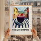 Colada Morada – Ecuadorian Outdoor Café Scene, Ecuadorian Beverage Still Life, styled in a charming Paris street view