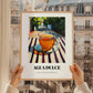 Agua Dulce – Costa Rican Urban Café Scene, Costa Rican Beverage Wall Decor, styled in a charming Paris street view