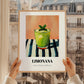 Limonana – on Striped Tablecloth, Israeli Lemonade Still Life, styled in a charming Paris street view